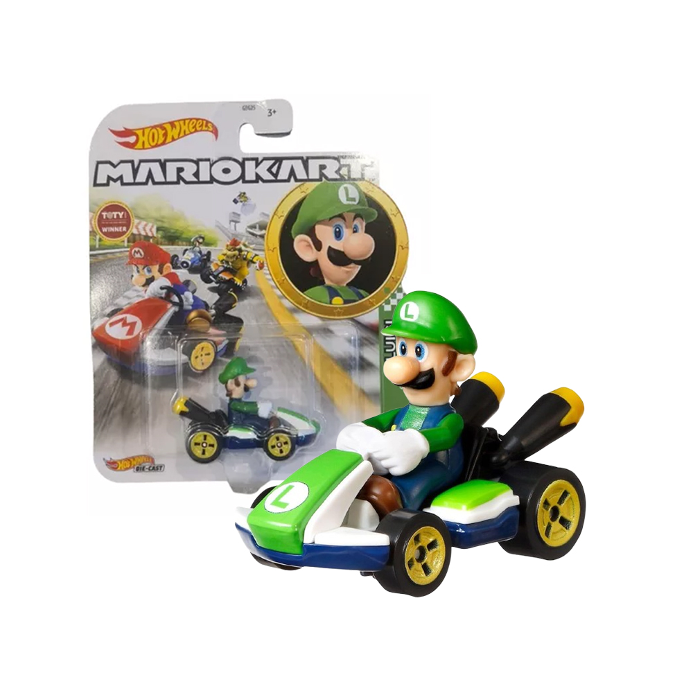 HOT WHEELS MARIO KART LUIGI MODELO B - 1