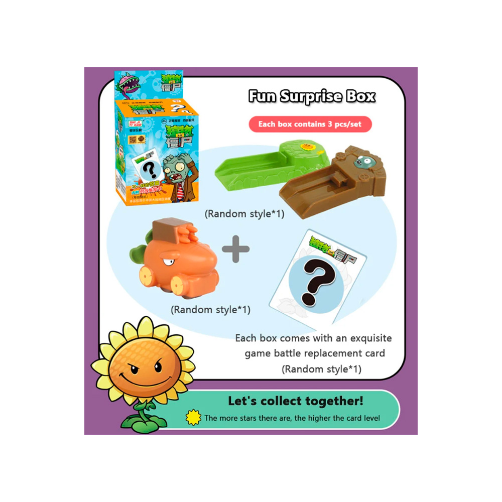 FIGURA SURPRISE PLANTAS VS ZOMBIES MODELOS VARIADOS - 2