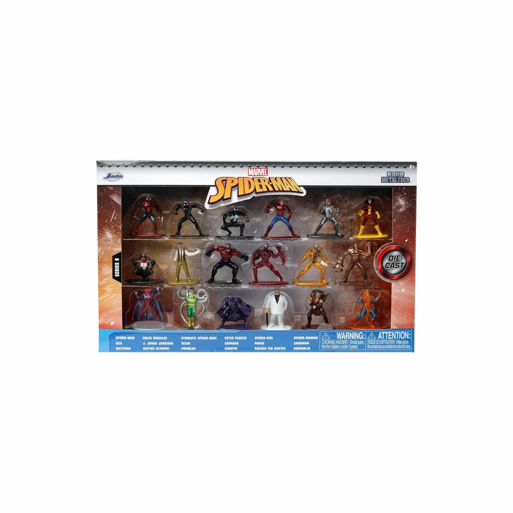 JADA TOYS MARVEL SPIDER MAN SET 18 FIGURAS - 1