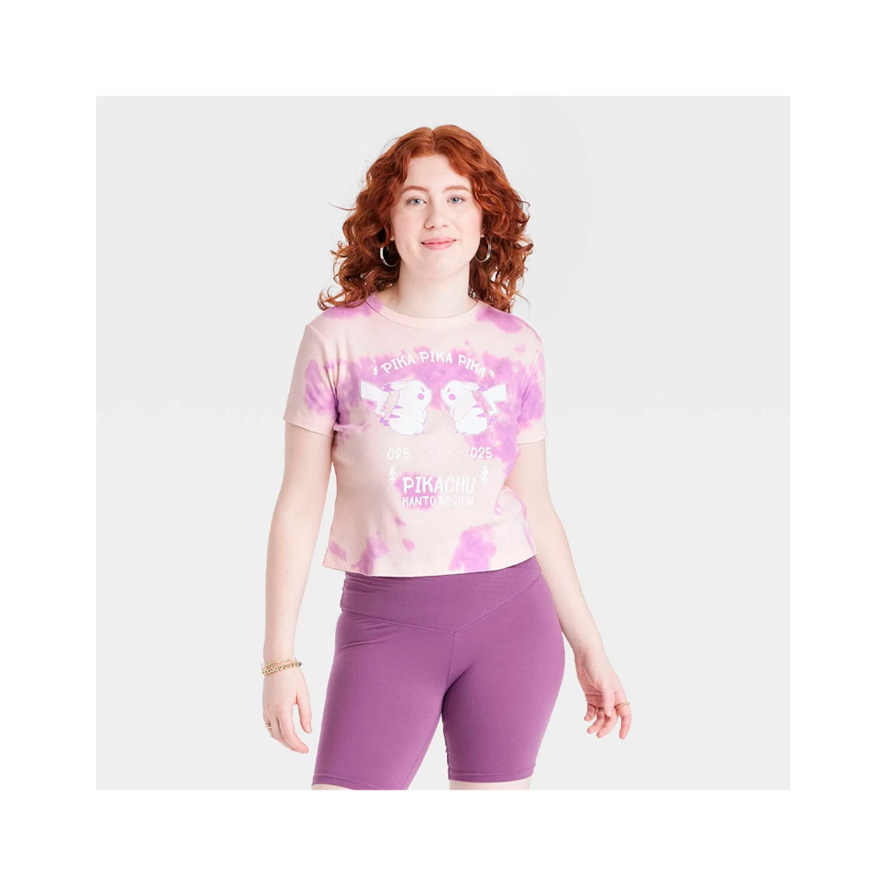 POKEMON POLO DAMA TALLA M PIKACHU PINK - 1