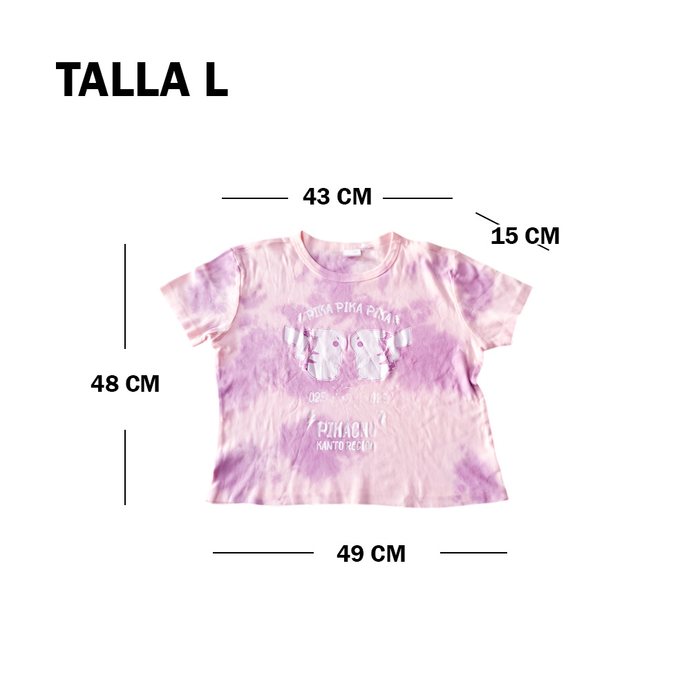 POKEMON POLO DAMA TALLA M PIKACHU PINK - 2