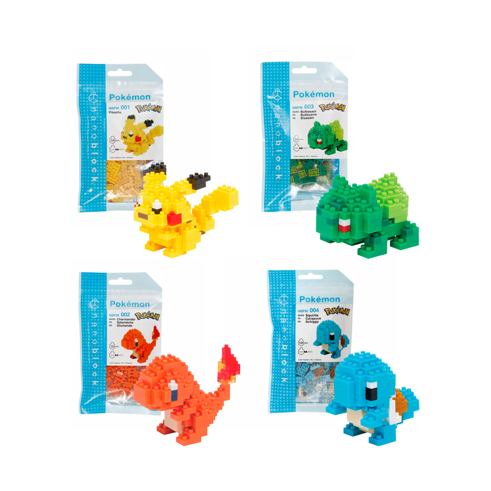 POKEMON NANOBLOCK SET INICIALES KANTO - 2