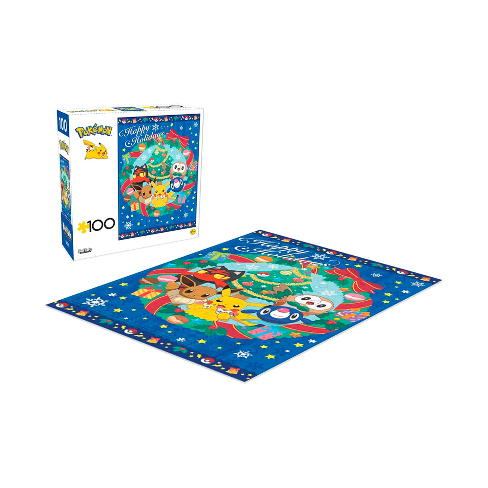 POKEMON ROMPECABEZA 100 PIEZAS HAPPY HOLIDAYS - 2