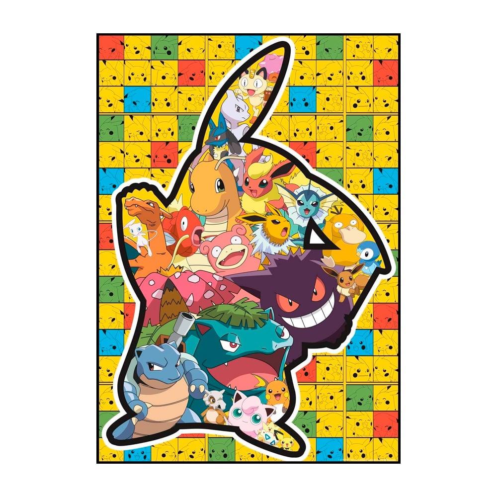 POKEMON ROMPECABEZA 500 PIEZAS PIKACHU SILUETA - 3