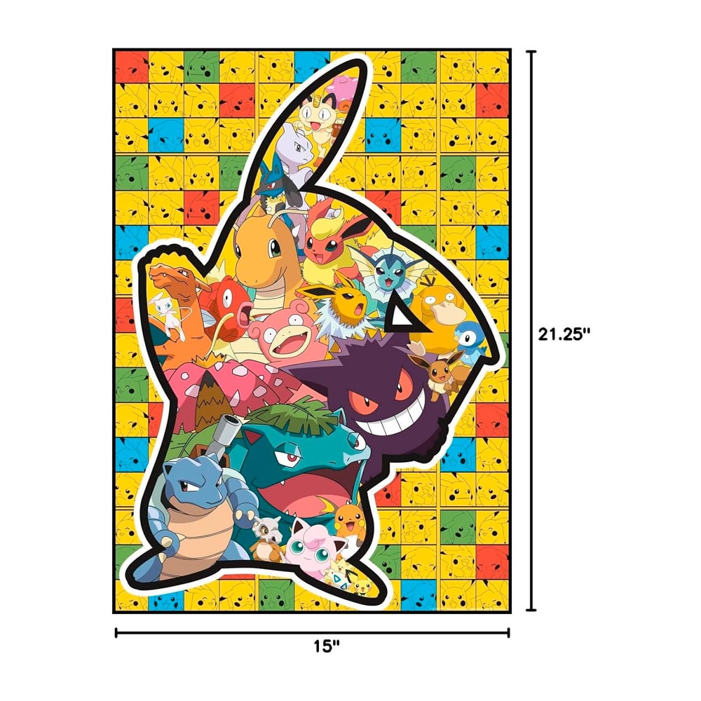 POKEMON ROMPECABEZA 500 PIEZAS PIKACHU SILUETA - 4