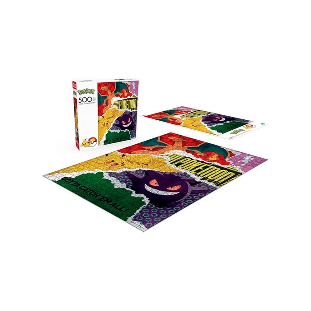 POKEMON ROMPECABEZA 500 PIEZAS GENGAR CHARIZARD PIKACHU - 2