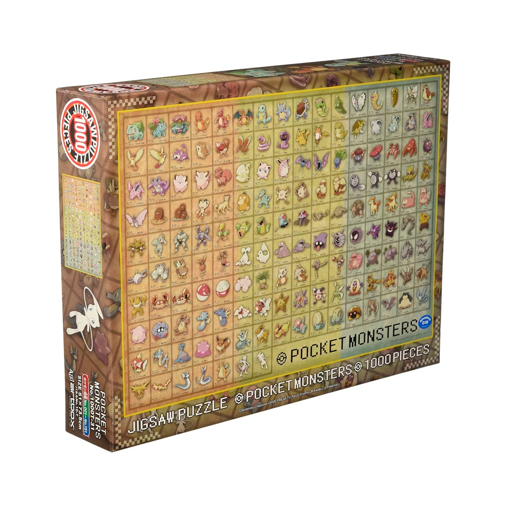 POKEMON ROMPECABEZA POKEDEX 1000 PIEZAS JAPON - 1