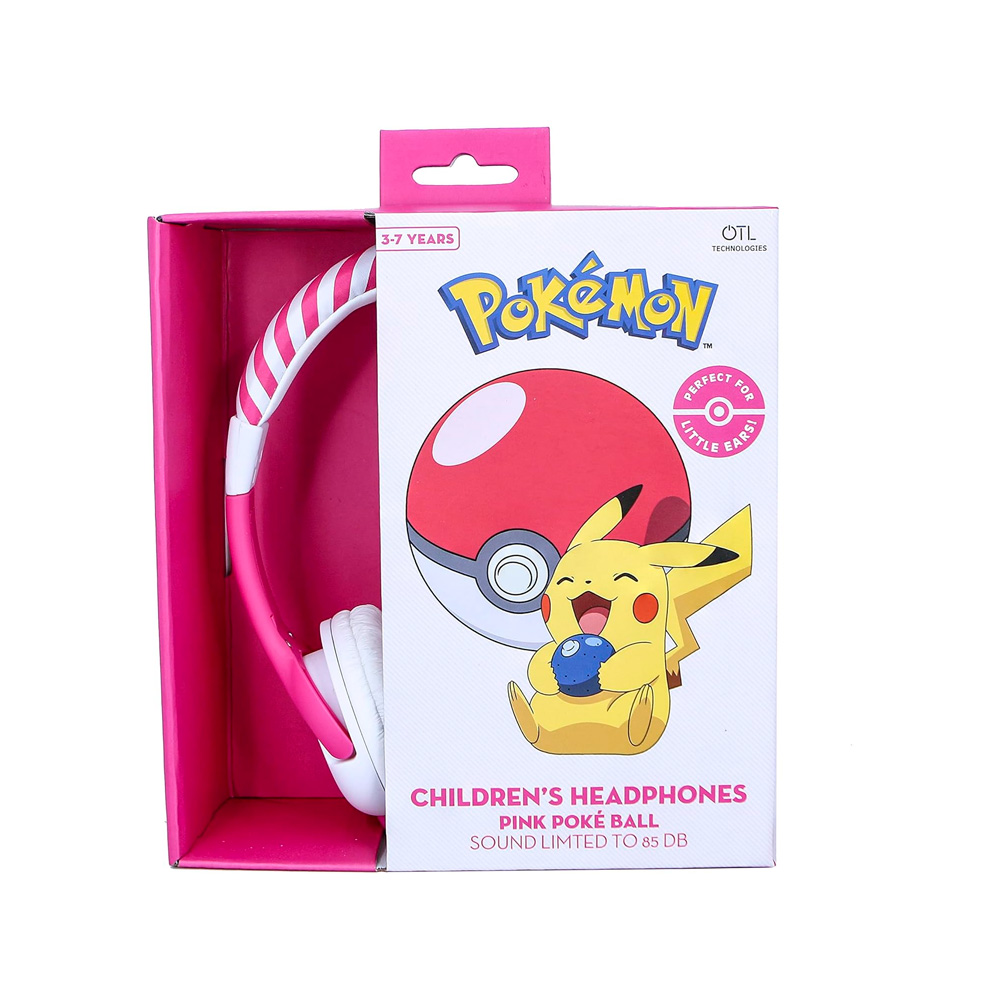 POKEMON AURICULARES PINK POKEBALL LICENCIADO - 4