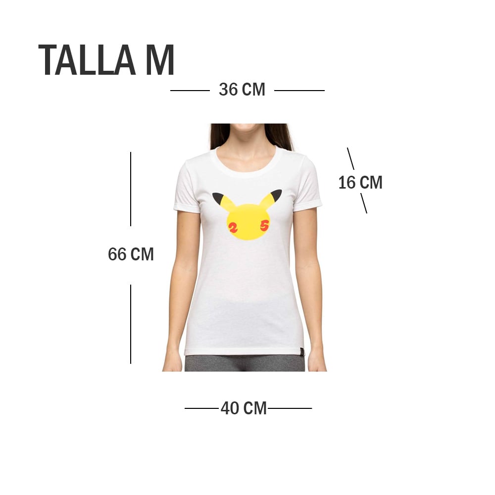 POKEMON CENTER POLO 25 CELEBRATION MUJER TALLA M - 2