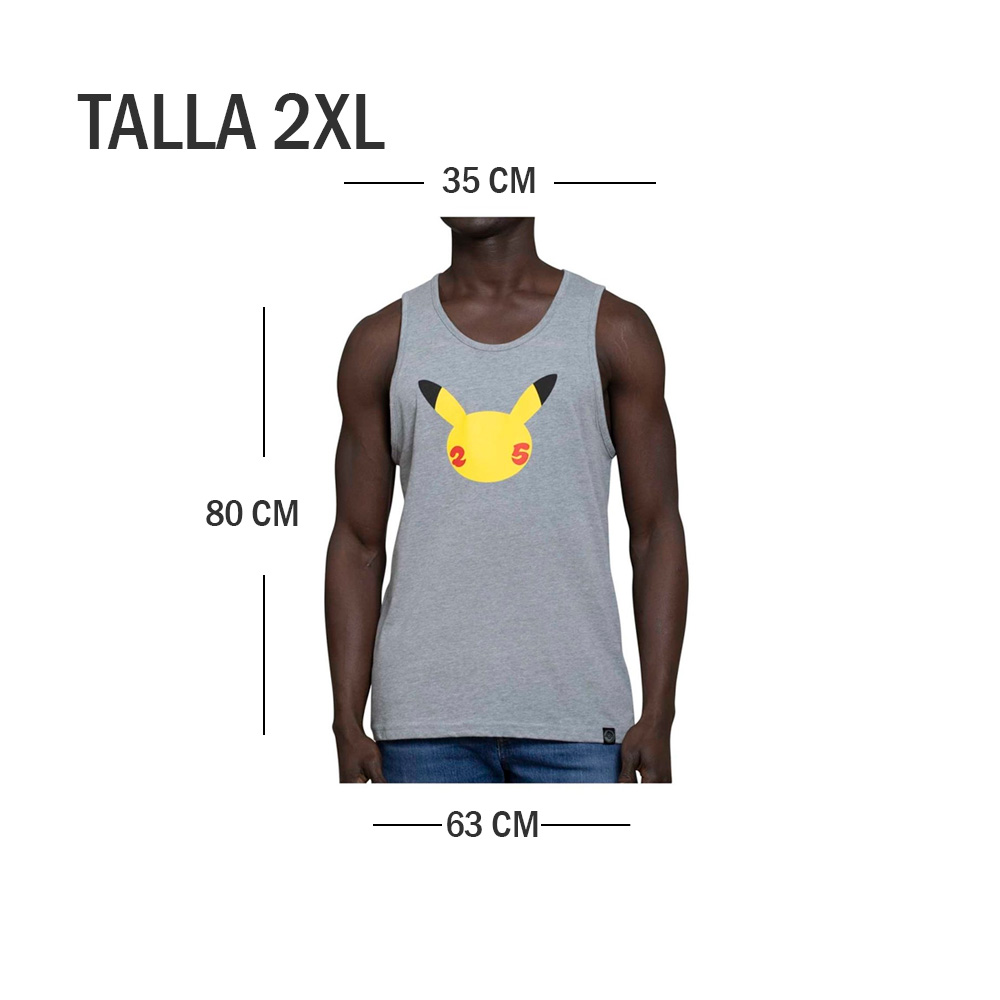 POKEMON CENTER BVD CELEBTRATION HEATHER GRAY HOMBRE 2XL - 2