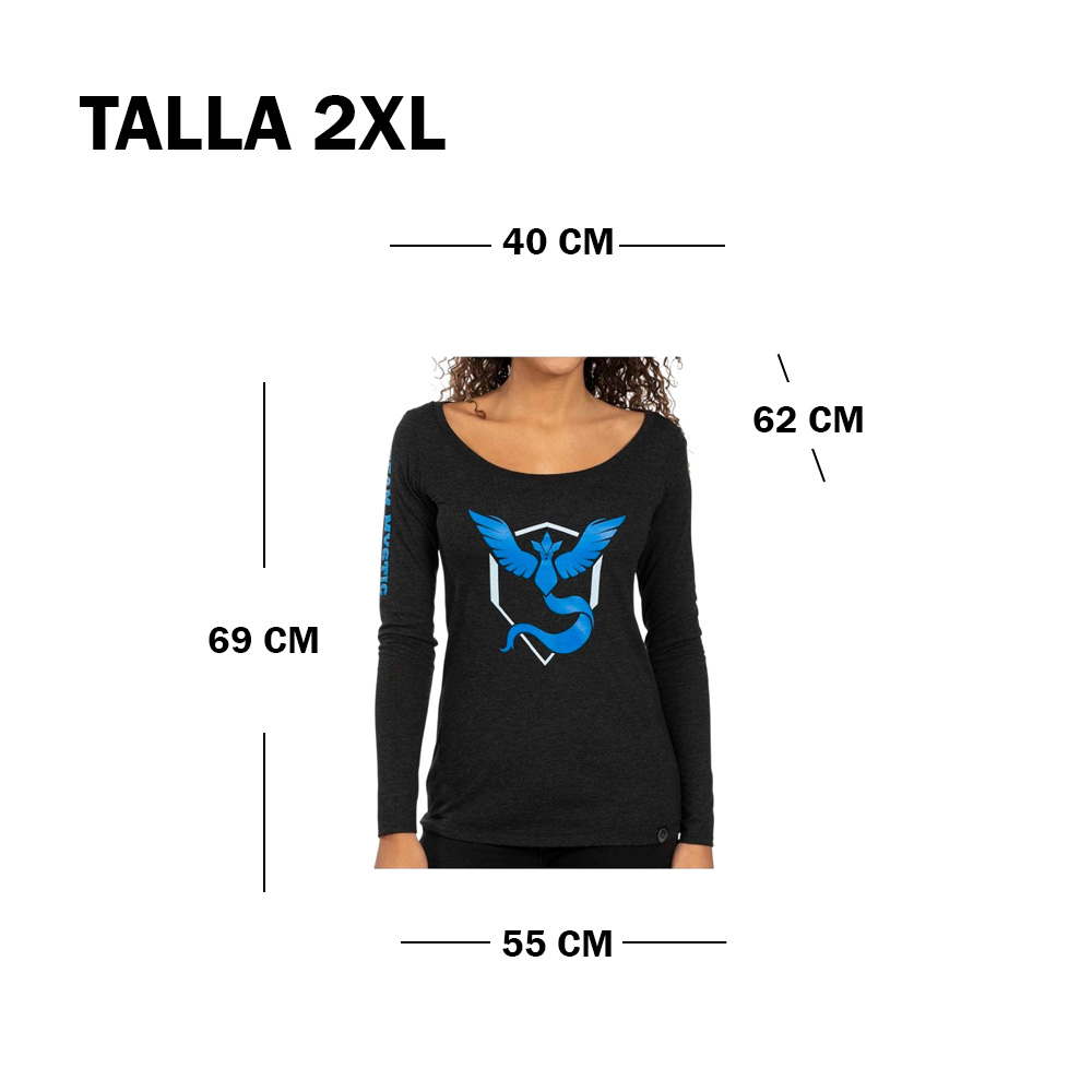 POKEMON CENTER POLO MYSTIC TEAM MUJER TALLA 2XL - 2