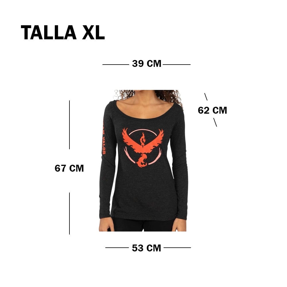 POKEMON CENTER POLO VALOR TEAM MUJER TALLA XL - 2