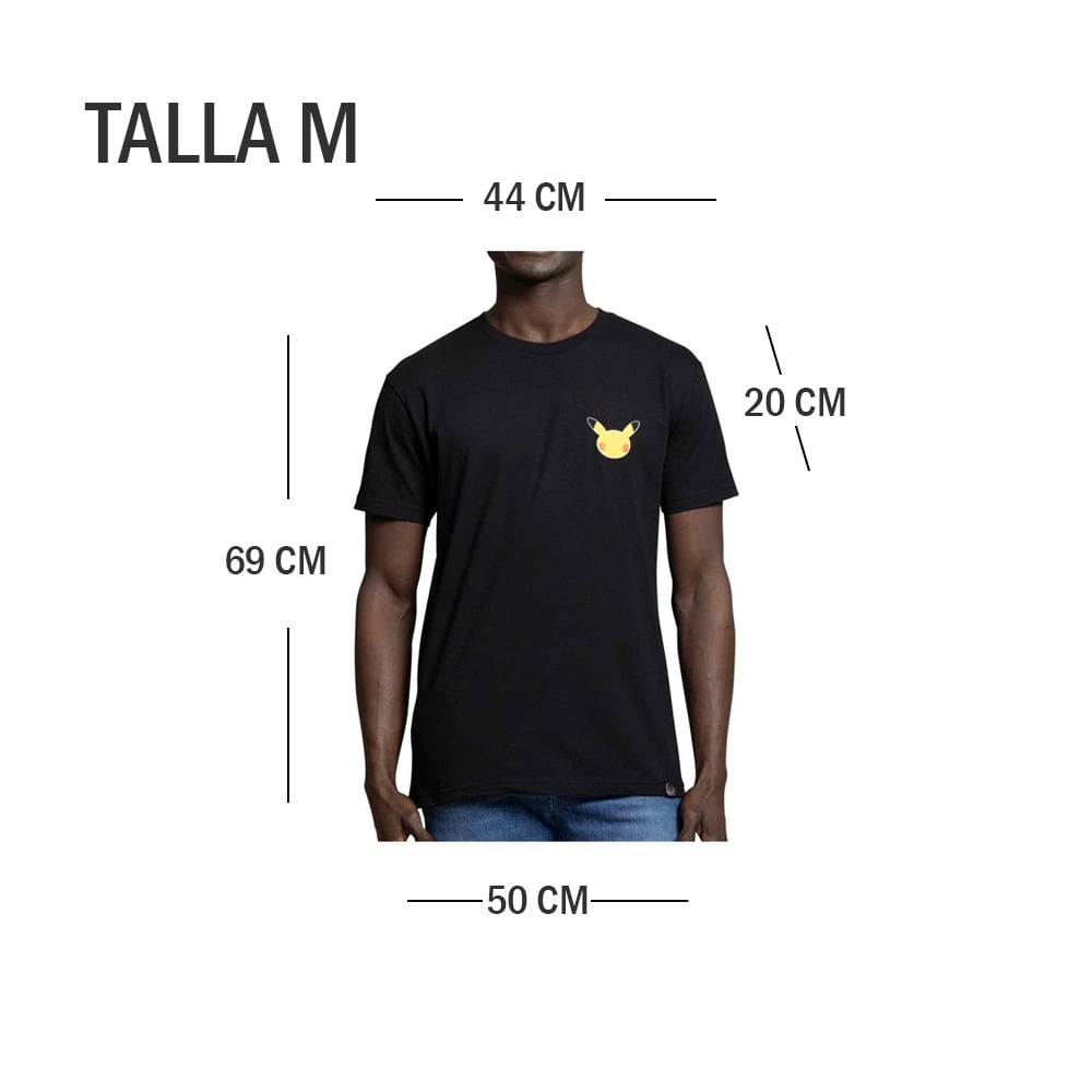 POKEMON CENTER POLO NEGRO CELEBRATIONS RELAXED TALLA M - 2