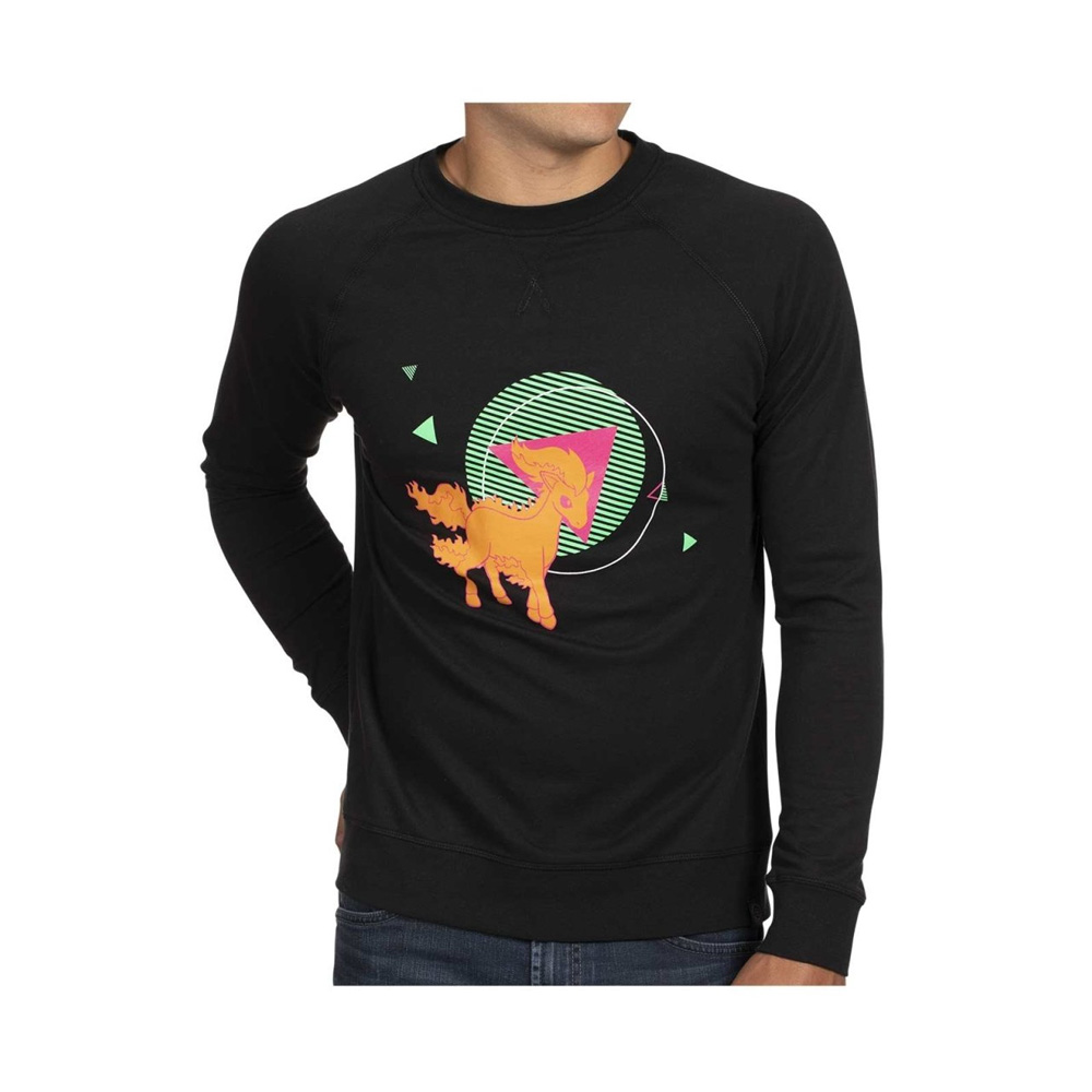 POKEMON CENTER SUDADERA PONYTA BLACK TALLA XL - 1