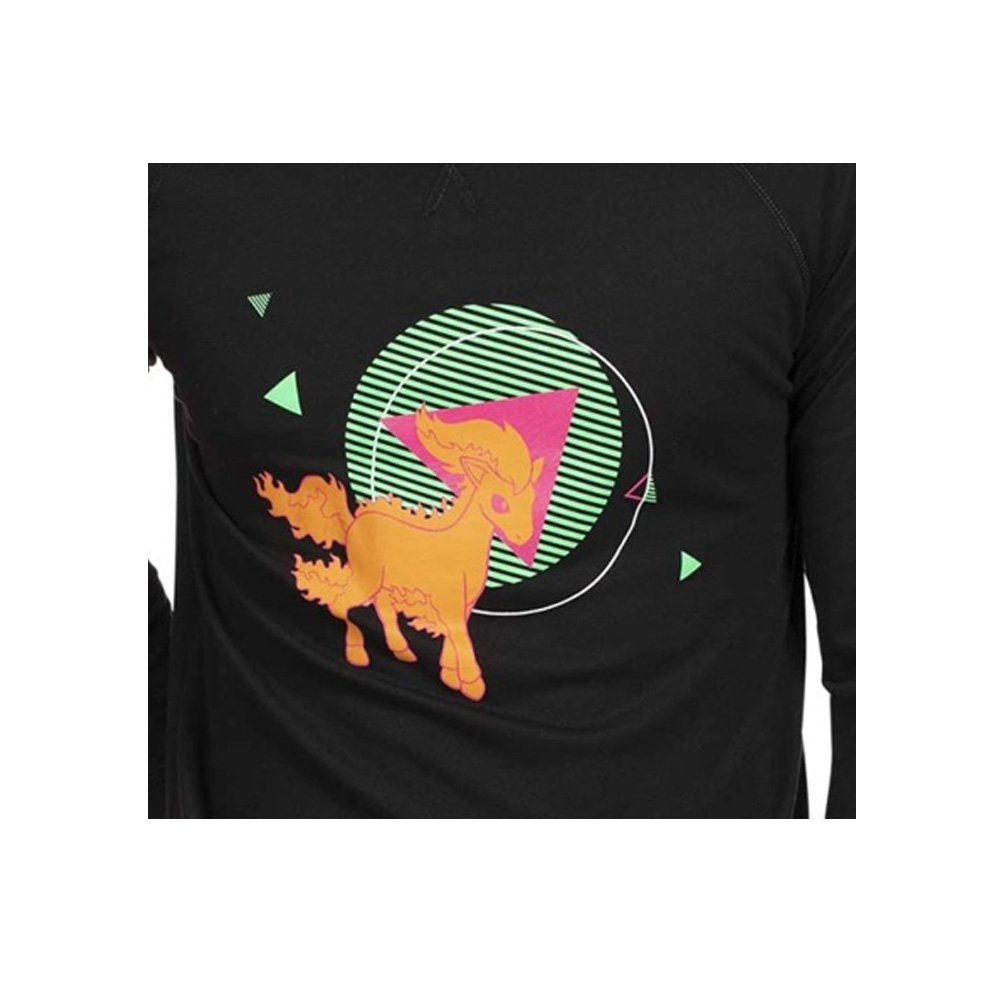 POKEMON CENTER SUDADERA PONYTA BLACK TALLA XL - 4