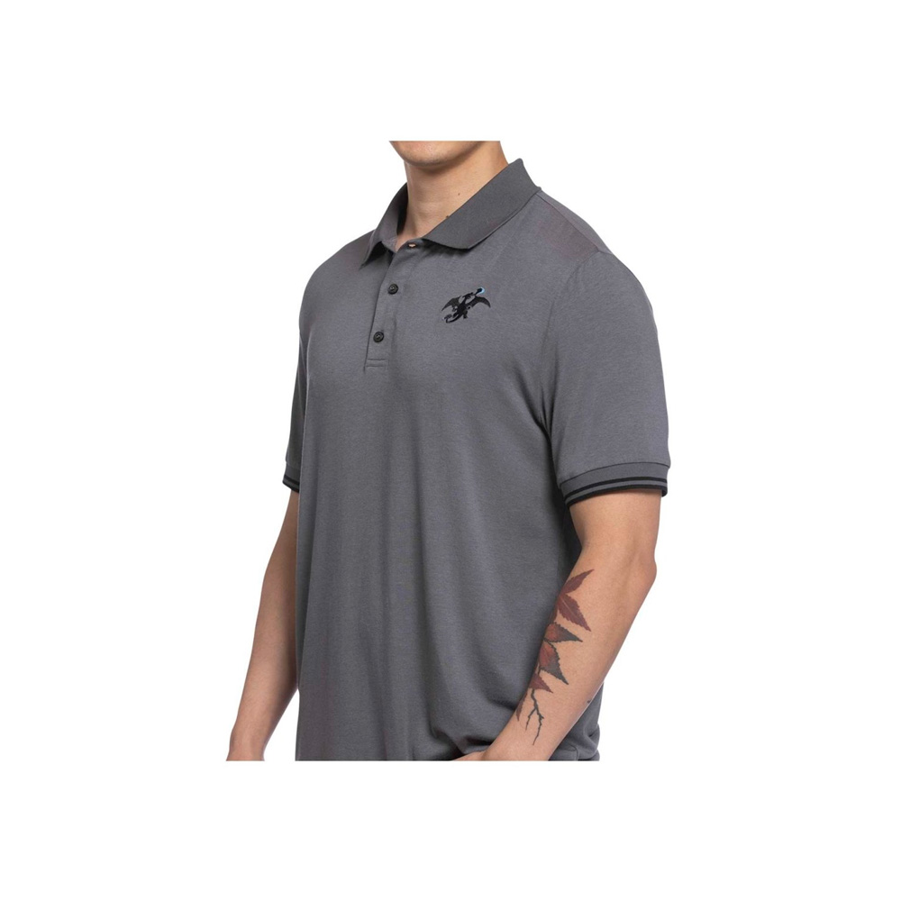 POKEMON CENTER POLO CLASSICS CHARIZARD GRAY TALLA S - 5