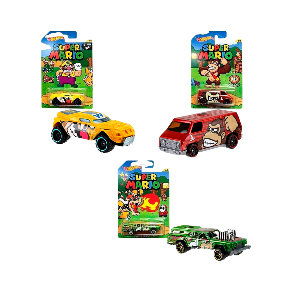 HOT WHEELS MARIO KART SET 7 AUTOS COLECCIONABLES - 3