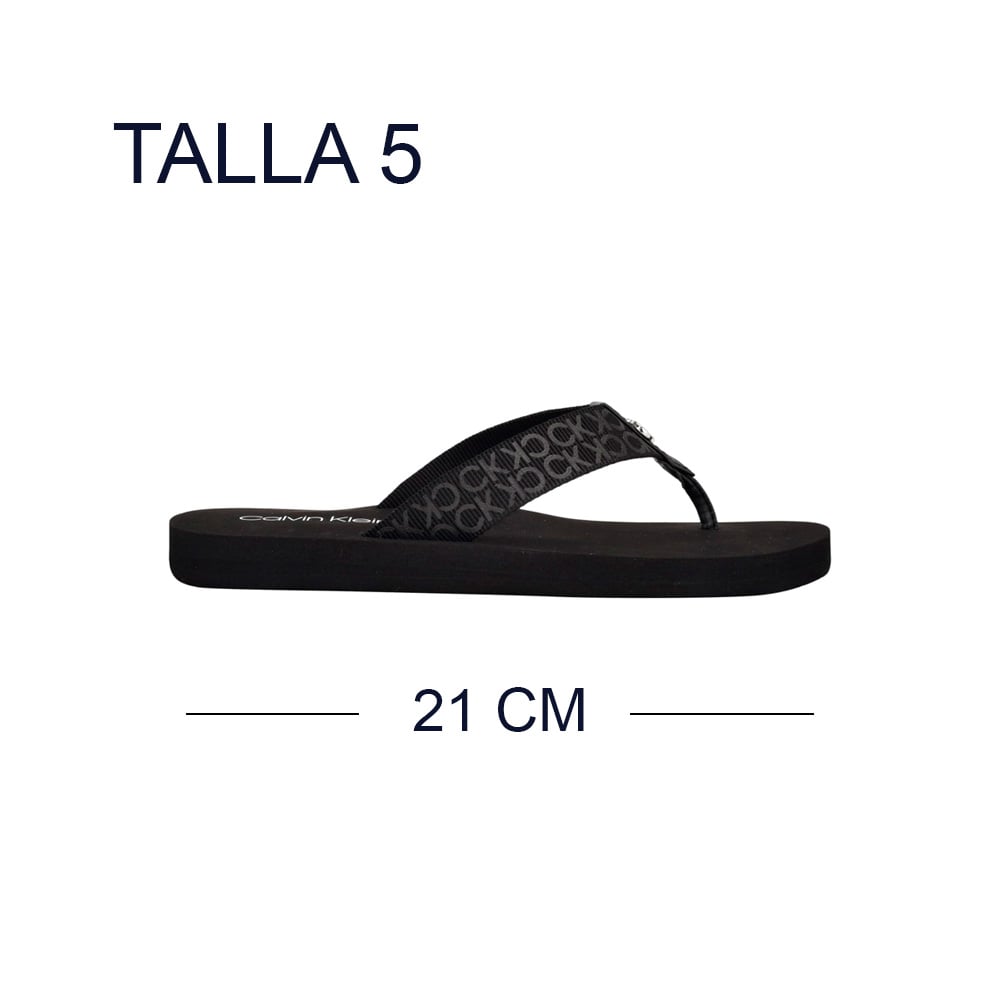 SANDALIA CALVIN KLEIN DAMA CALUHA BLACK TALLA 5 - 2
