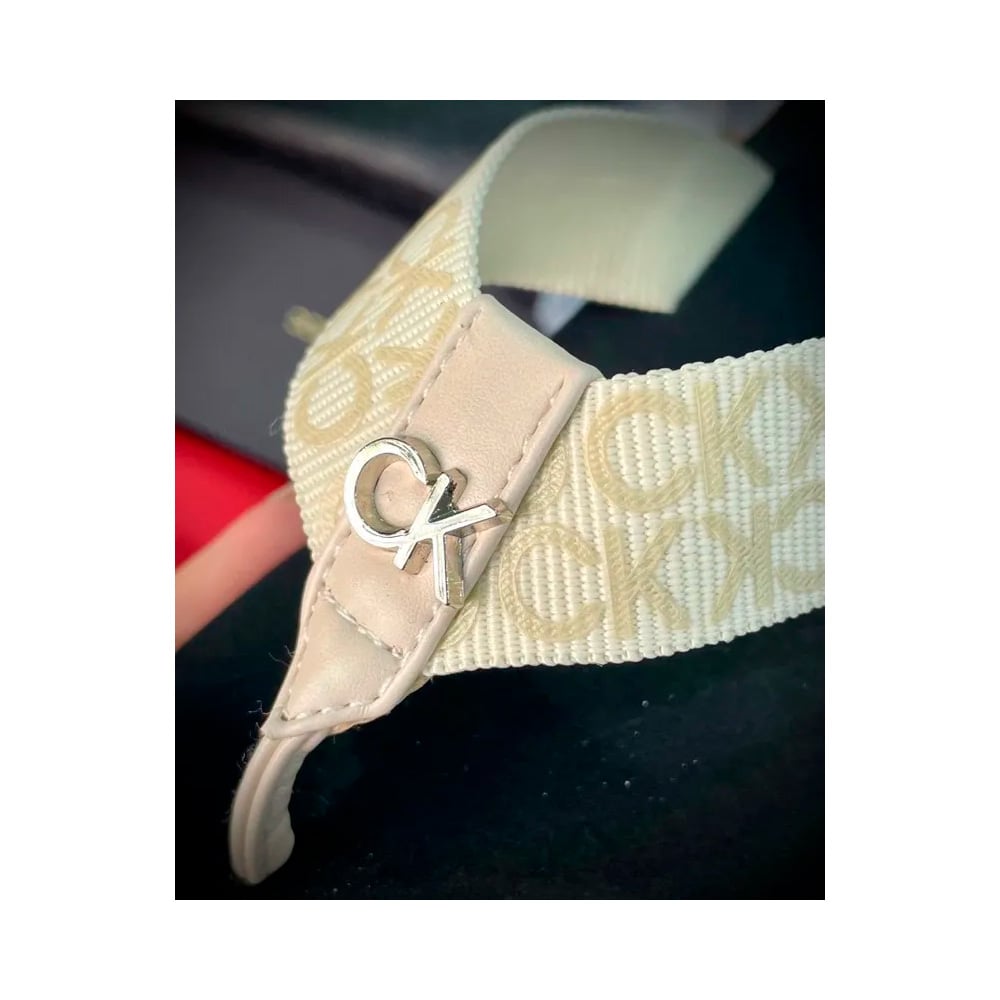 SANDALIA CALVIN KLEIN DAMA CALUHA IVORY 150 TALLA 5 - 5