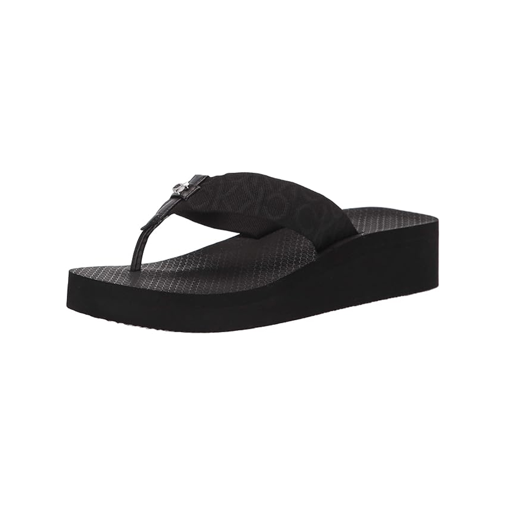 SANDALIAS BLACK CALVIN KLEIN PARA MUJER MEENA TALLA 6 - 3