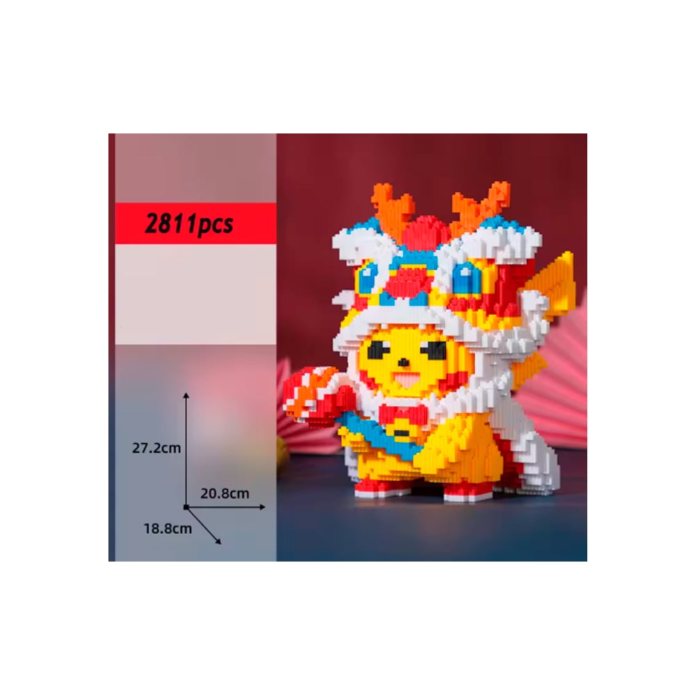 POKEMON FESTIVAL ASIA PIKACHU DRAGON RED 27 CM - 2