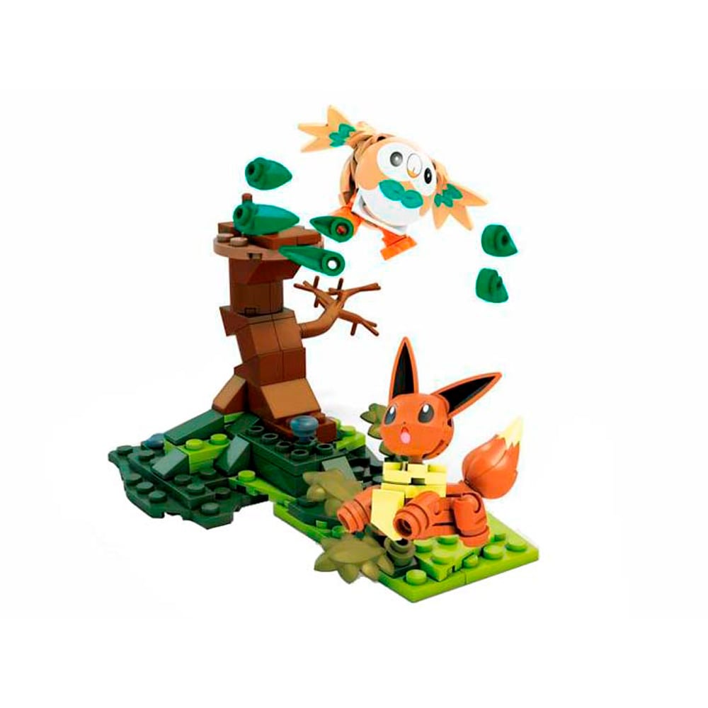 POKEMON MEGA CONSTRUX ROWLET VS EEVEE 137 PIEZAS - 2