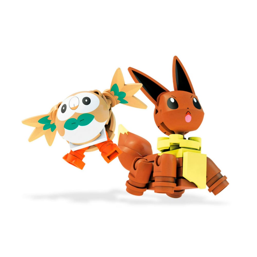 POKEMON MEGA CONSTRUX ROWLET VS EEVEE 137 PIEZAS - 4