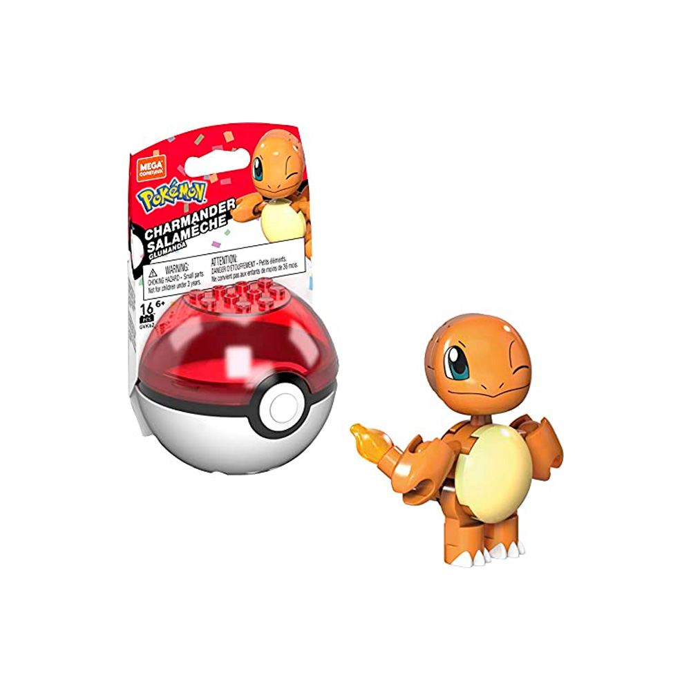 POKEMON MEGA CHARMANDER BALL 16 PIEZAS MODELO B - 1