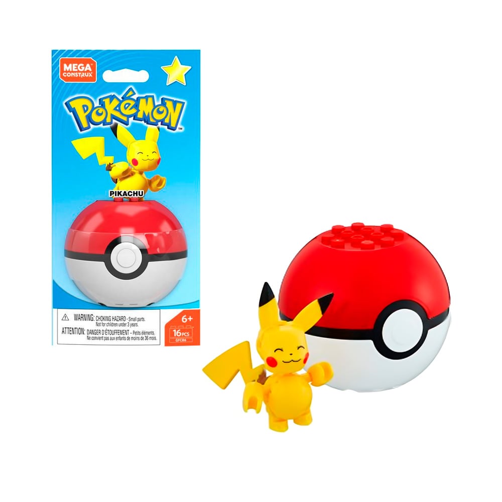 POKEMON MEGA CONSTRUX PIKACHU 16 PIEZAS - 1