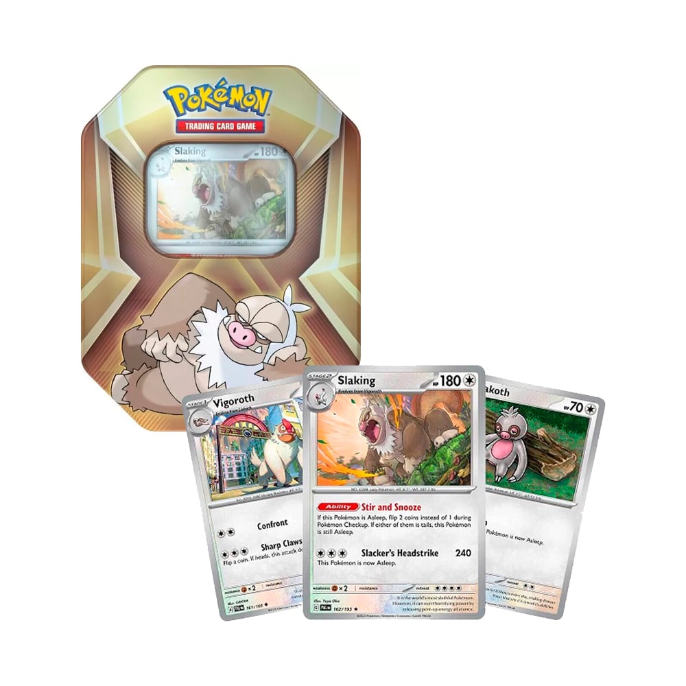 POKEMON TCG TIN SLAKING COLLECTOR INGLES - 1