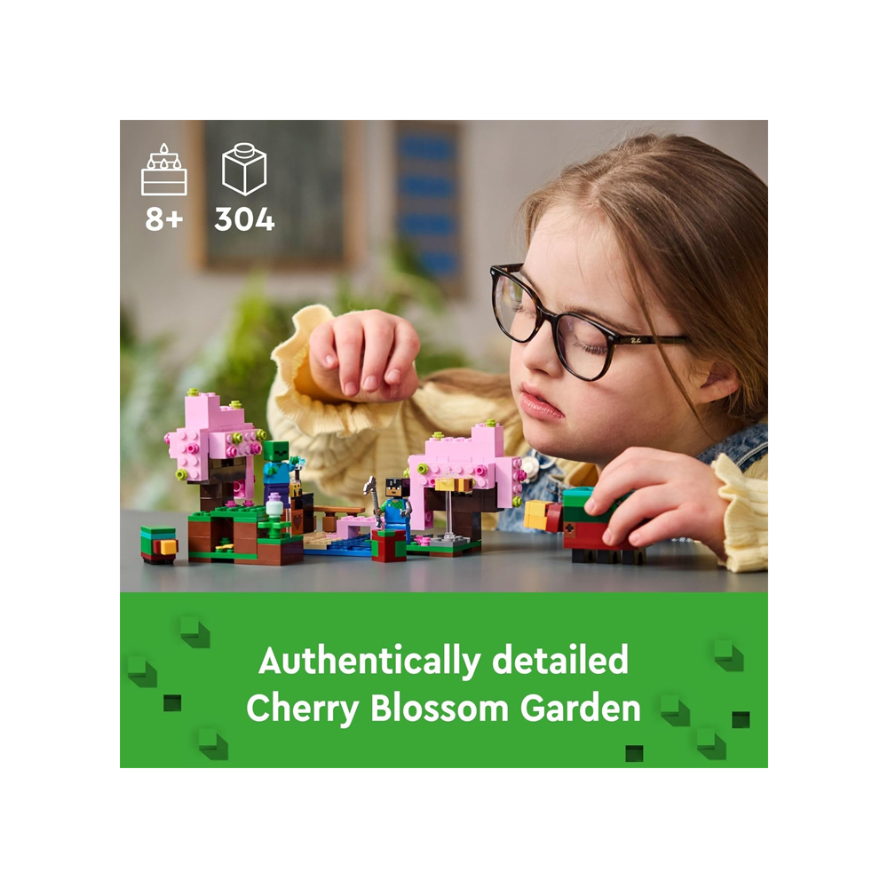 LEGO MINECRAFT THE CHERRY BLOSSOM GARDEN VIDEO GAME 21260 - 2