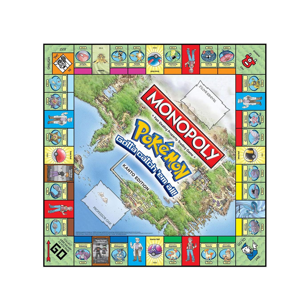 POKEMON MONOPOLIO KANTO EDITION INGLES - 2
