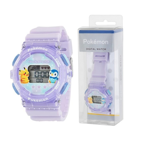 POKEMON RELOJ DIGITAL PIKACHU PIPLUP JAPON - 1