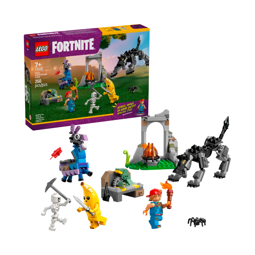 LEGO FORTNITE PEELY SPARKPLUGS CAMP KIDS TOY 77075 - 1