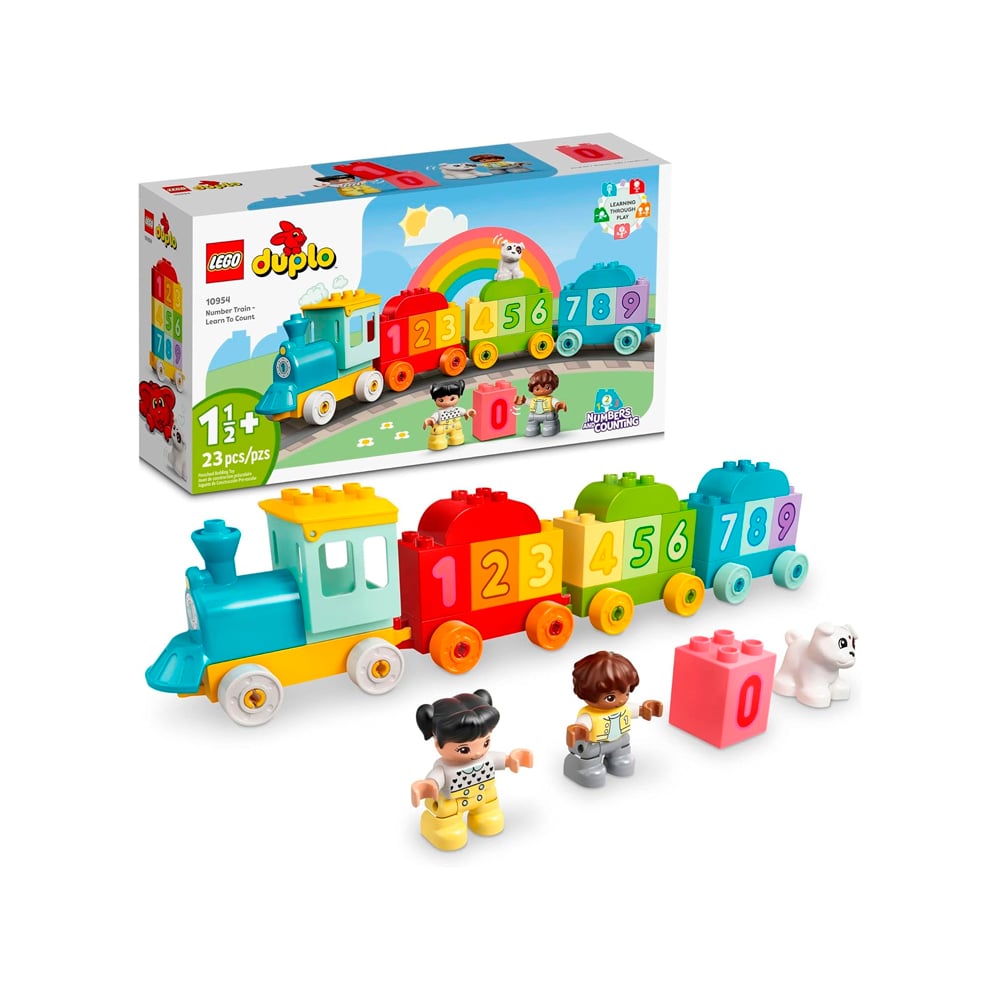 LEGO DUPLO MY FIRST NUMBER TRAIN TOY WITH BRICKS 10954 - 1