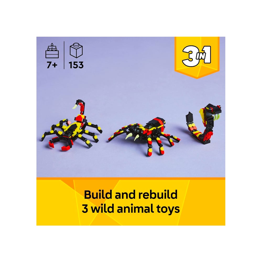 LEGO CREATOR 3 IN 1 WILD ANIMALS SURPRISING SPIDER 31159 - 2