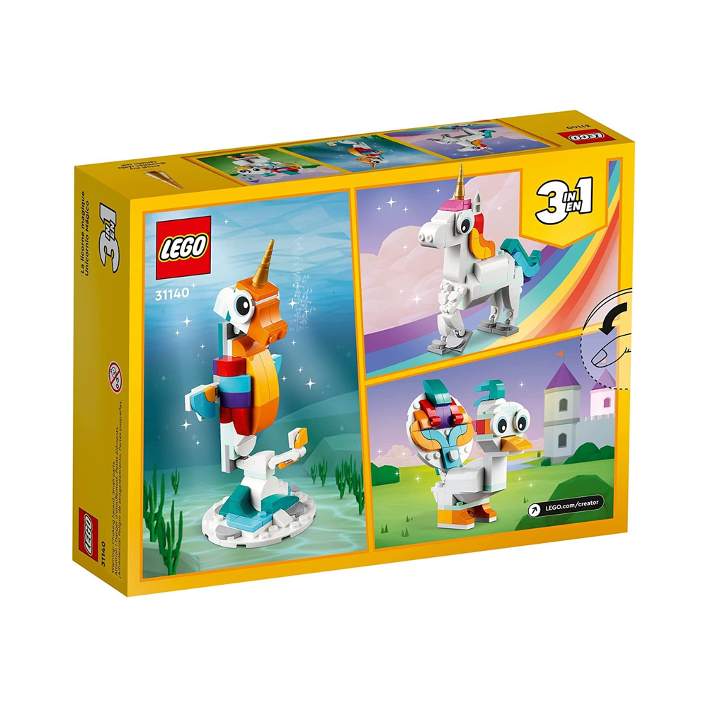LEGO CREATOR 3 IN 1 MAGICAL UNICORN TOY TRANSFORMS 31140 - 6