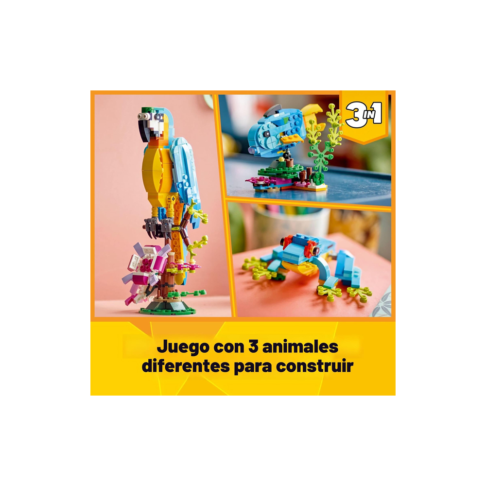 LEGO CREATOR 3 IN 1 EXOTIC PARROT BUILDING TOY SET 31136 - 2