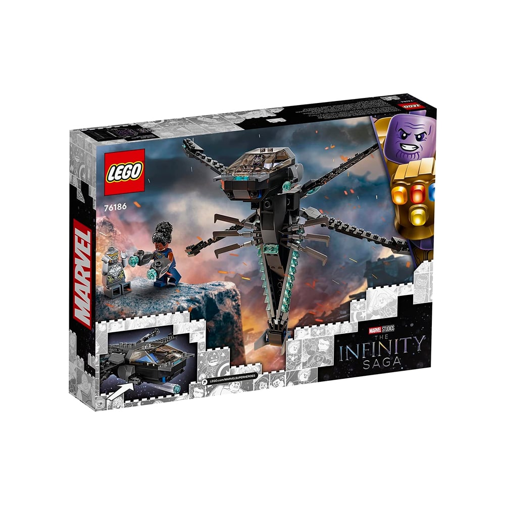 LEGO MARVEL BLACK PANTHER DRAGON FLYER BUILDING KIT 76186 - 4