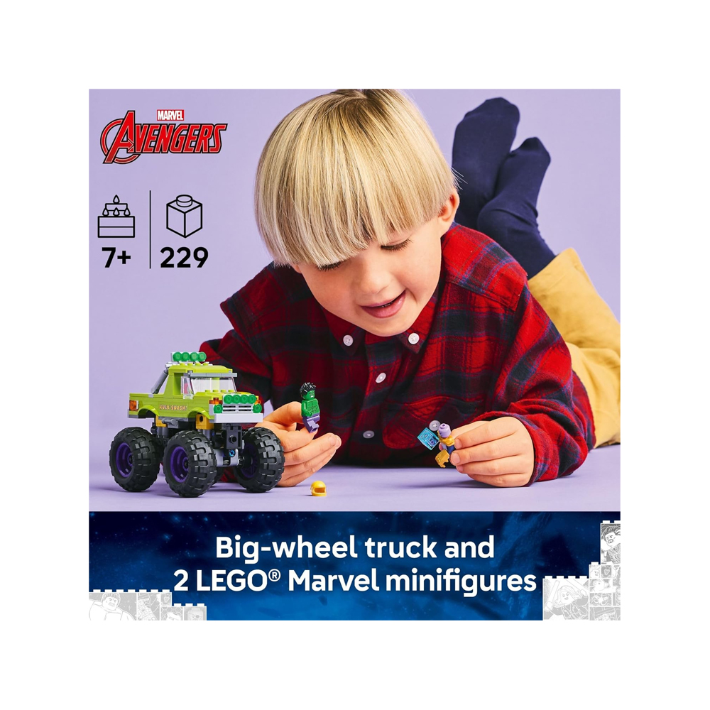LEGO MARVEL THE HULK TRUCK VS THANOS MONSTER TRUCK - 2