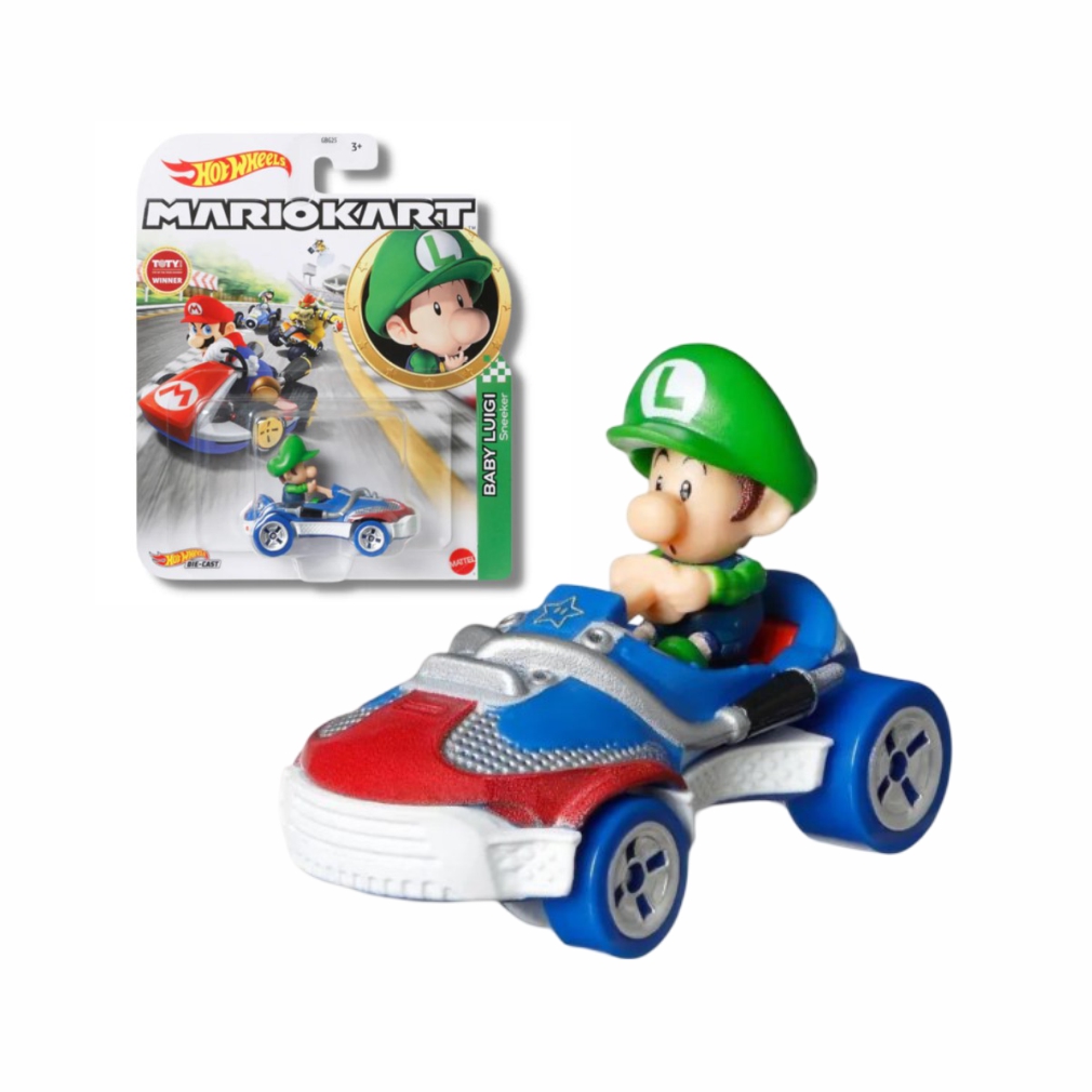 HOT WHEELS MARIO KART BABY LUIGI - 1