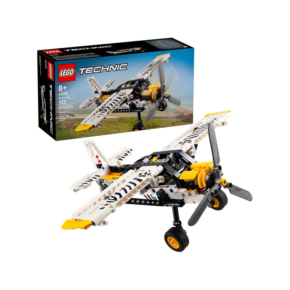 LEGO TECHNIC BUSH PLANE TOY BUILDABLE AIRPLANE 42198 - 1