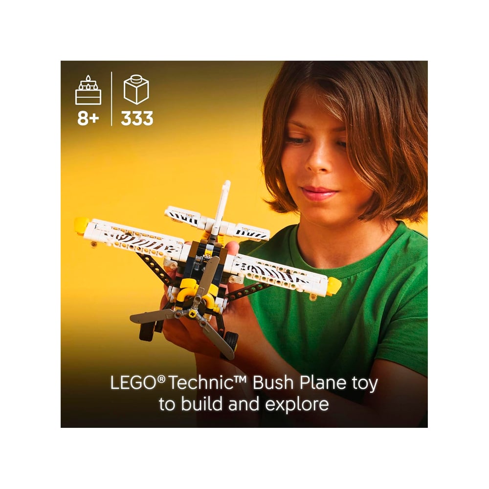 LEGO TECHNIC BUSH PLANE TOY BUILDABLE AIRPLANE 42198 - 2