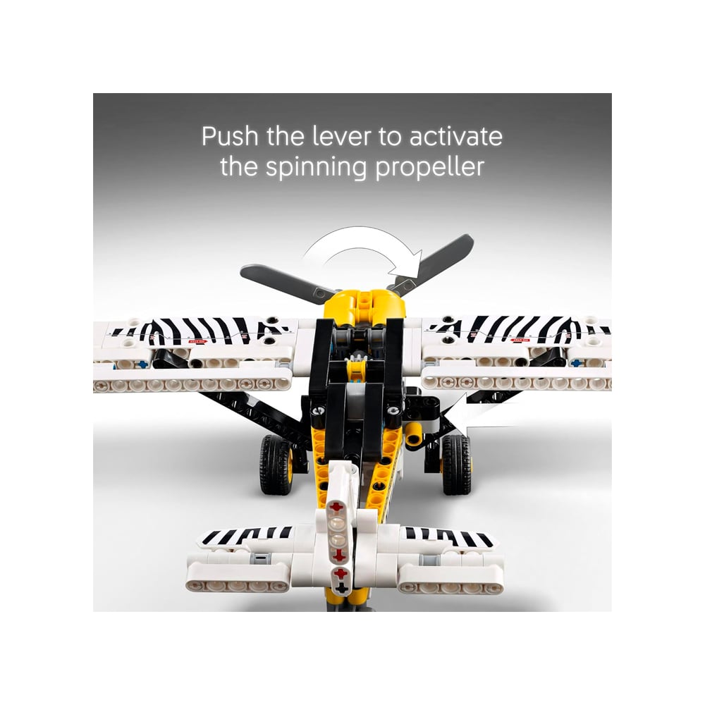 LEGO TECHNIC BUSH PLANE TOY BUILDABLE AIRPLANE 42198 - 3