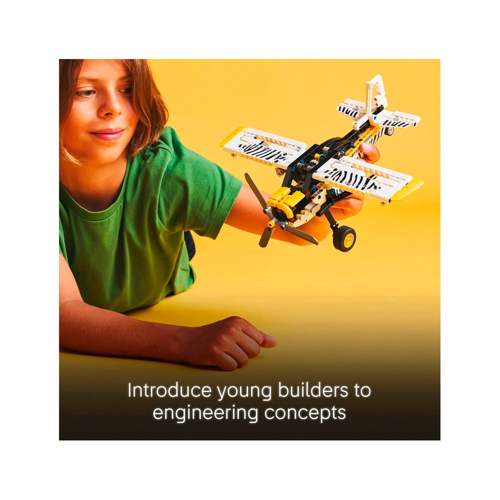 LEGO TECHNIC BUSH PLANE TOY BUILDABLE AIRPLANE 42198 - 5