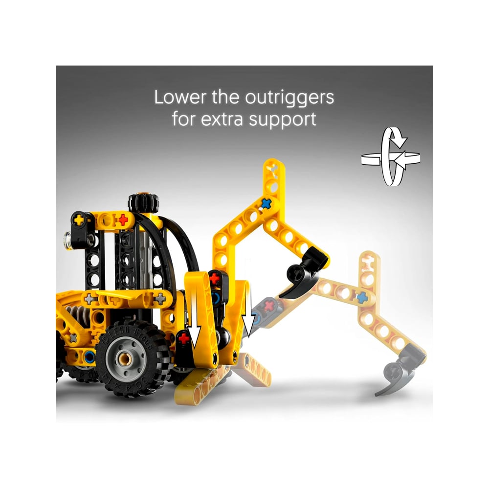 LEGO TECHNIC BACKHOE LOADER CONSTRUCTION TOY 42197 - 4
