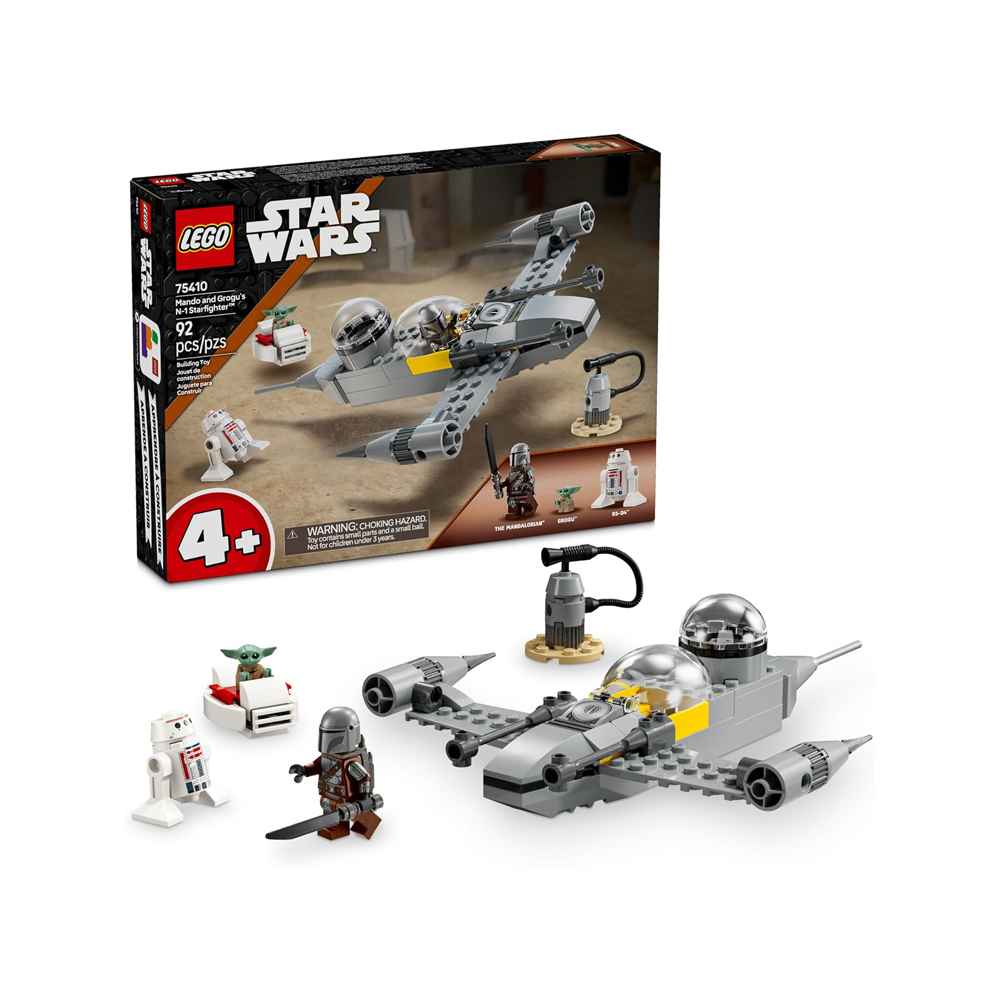 LEGO STAR WARS MANDO AND GROGUS N 1 STARFIGHTER 75410 - 1