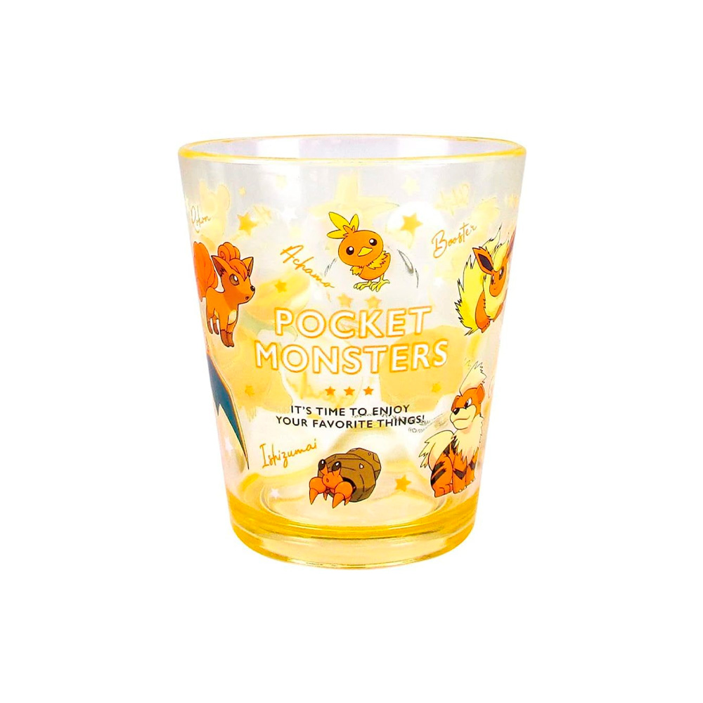 POKEMON VASO ACRILICO TS FACTORY NARANJA JAPON - 1