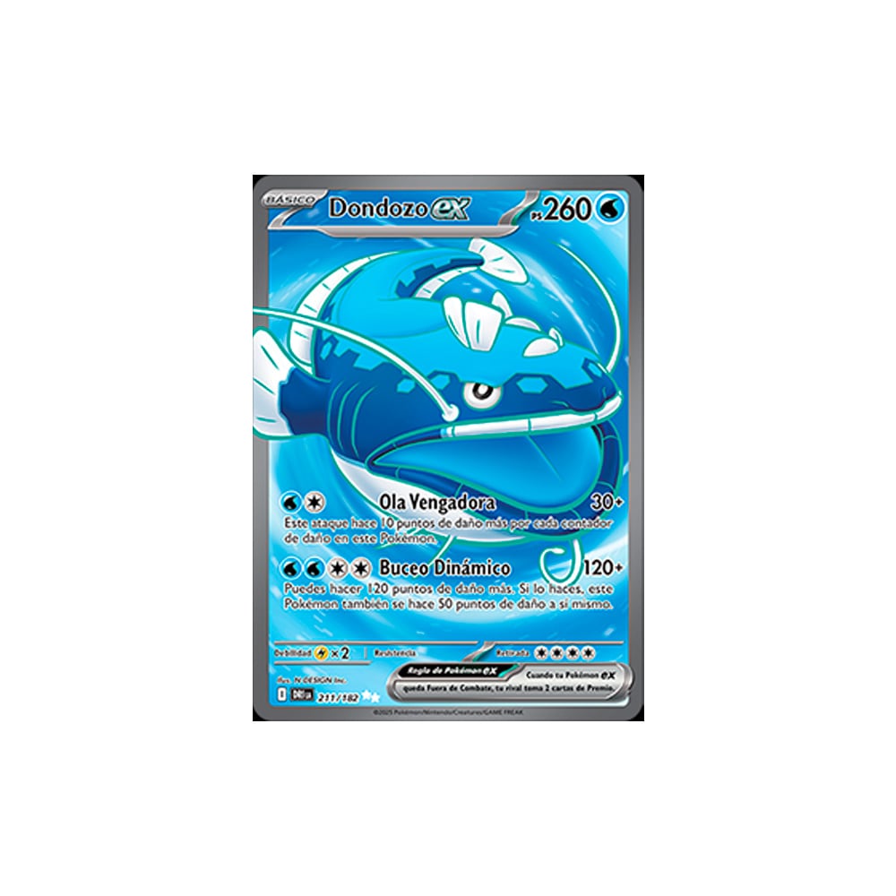 POKEMON TCG DONDOZO EX 211 182 ESPAÑOL - 1
