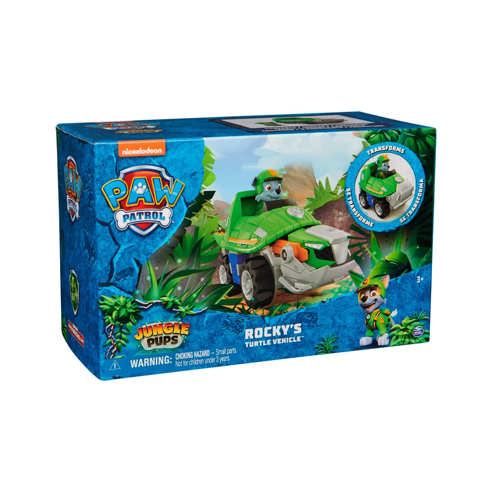 PAW PATROL JUNGLE PUPS ROCKY SNAPPING TURTLE VEHICLE - 6